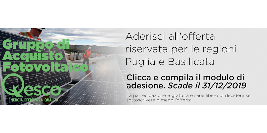 Gruppo di Acquisto Fotovoltaico - Puglia e Basilicata